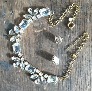 J.Crew statement necklace and earrings